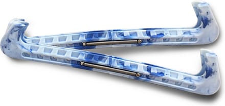 Nice Harde Schaats beschermer Noren,Hockey, Kunst (kleur- Marble Blue)