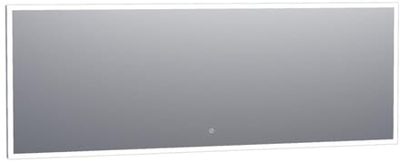 Brauer Jade Spiegel - Rechthoekig - 200 cm - met Directe LED-Verlichting - Dimbaar - met Touchbediening