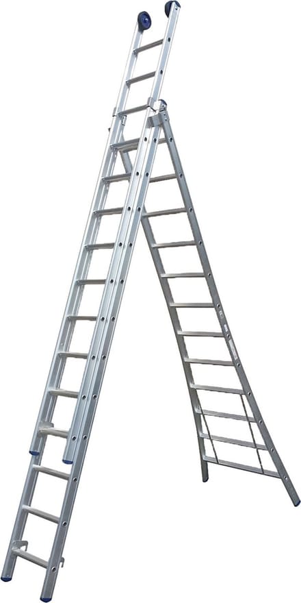 Maxall MR 3-delige Uitgebogen Reformladder - 3x9 Sporten