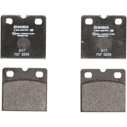 Remblokset BOSCH 0 986 494 775, achter