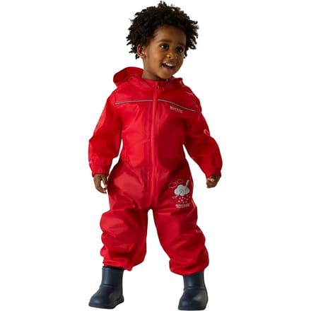 Het Regatta Puddle IV regenpak - kinderen - waterdicht - ademend - Rood