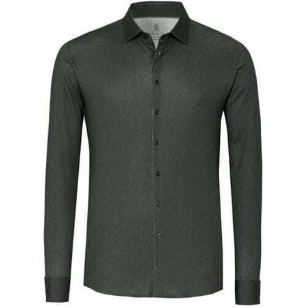 Desoto Overhemd Solid Color Corduroy Casual Kent Mosgroen / male