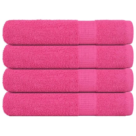 vidaXL - Handdoeken - FROGN - 4 - st - 100x200 - cm - 360 - g/m² - roze