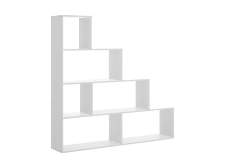 Vente-unique Kast RAJA - 6 niveaus - Kleur: wit