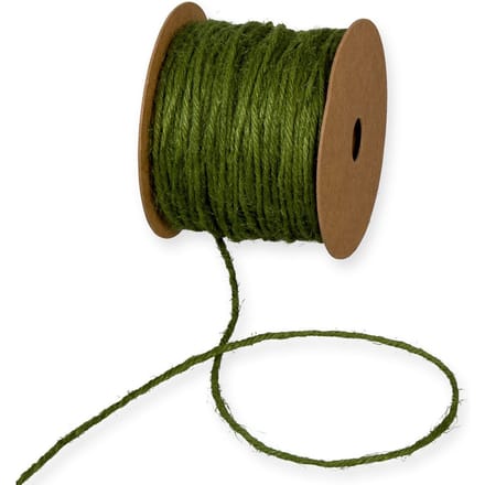 Jute koord "Basis" - Mosgroen