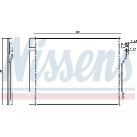 Condensor, airconditioning NISSENS 940370