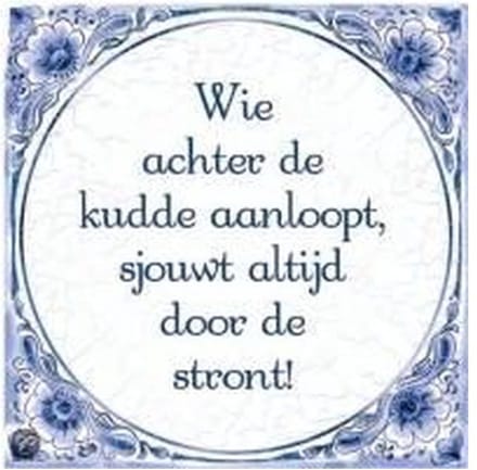 Tegels delfts blauw - Kudde