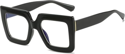 Oversized Vierkante Computerbril Dames Heren - Blauw Licht Blokkerend & Anti-Glare