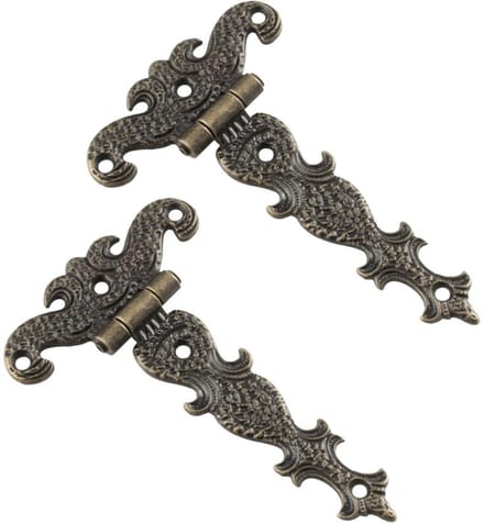 Bronzen scharnieren, 4 stuks, 69 mm