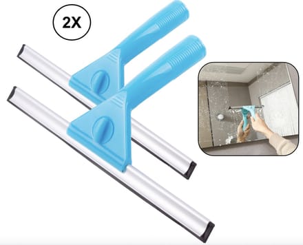 2x PD® Raamwisser - Ramenwasser - Verstelbaar - Raamtrekker - 30 CM - Blauw