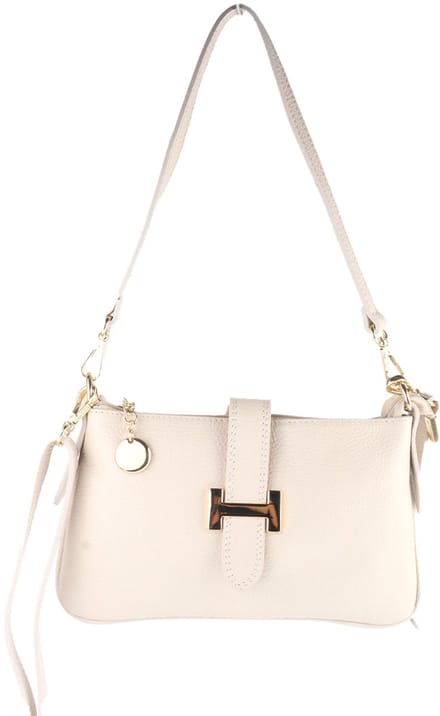 Echt lederen handtas Tirza - Made in Italy - Beige