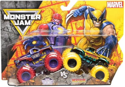 Hot wheels Monster Jam truck 2-pack The Sentinels & Wolverine - monstertruck 9 cm schaal 1:64