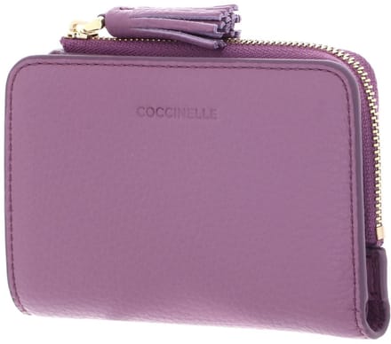COCCINELLE Leren portemonnee Tassel Wallet Jellyfish paars