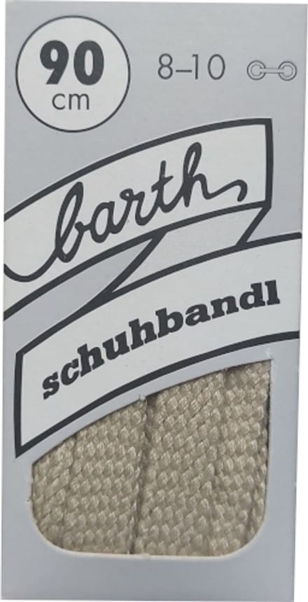 Barth Veter - Beige - Plat - Lengte 90 cm - Breedte 9 mm - Schoenveter