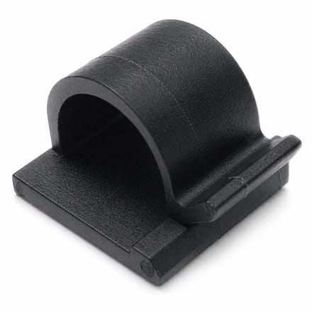 Kabelclips Draadclips Houders Pakket van 50 (16 mm, Zwart)