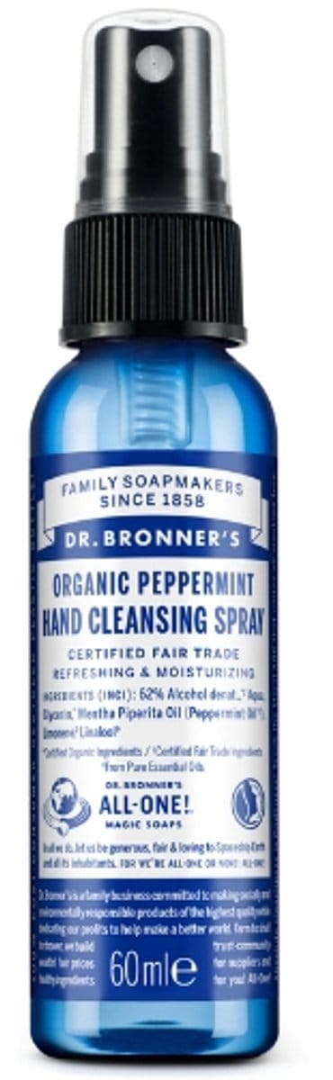Dr Bronners Handspray pepermunt 60 Milliliter