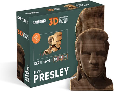 CARTONIC-3D puzzel- Elvis Presley-3D puzzel- Speelgoed- Puzzel-DIY- Creatief- Karton- Kinderen en volwassen- 3D- puzzel