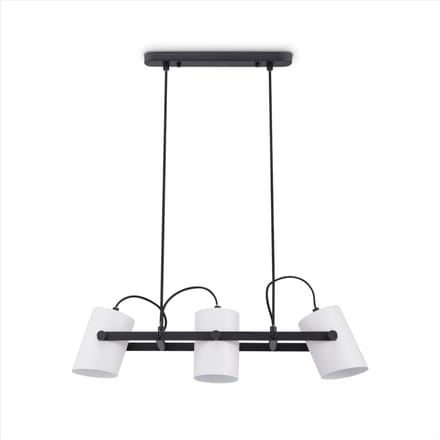 Hanglamp Caleo zwart-wit