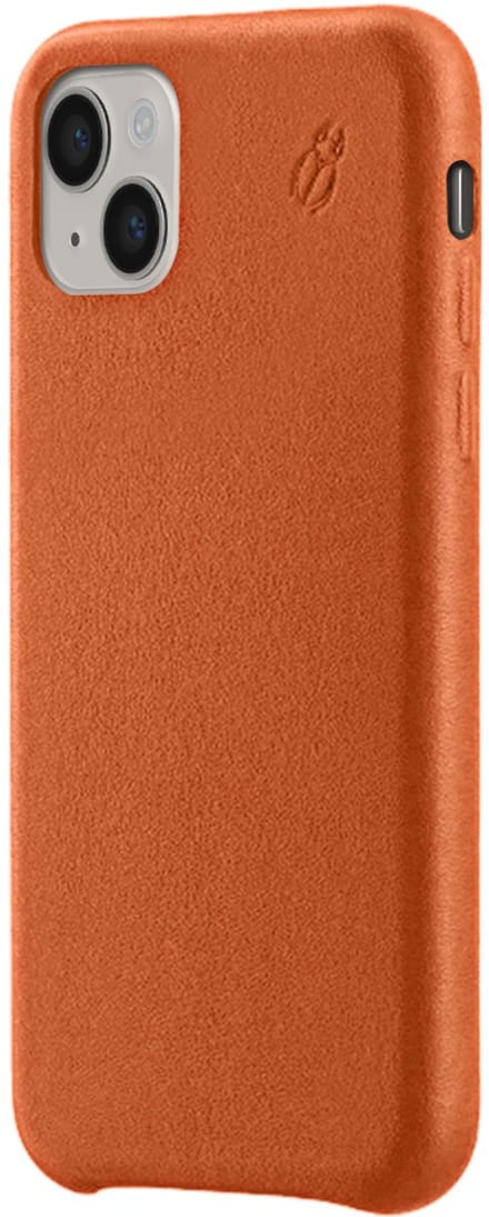 BeetleCase, Hoesje geschikt voor iPhone 11 - Leer, Oranje