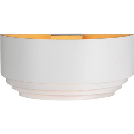 HighLight Wandlamp Elena, wit, breedte 30 cm, aluminium, E14