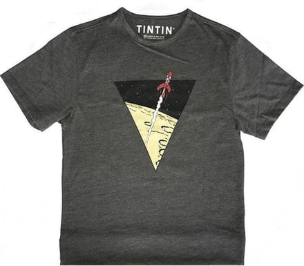 TINTIN T-Shirt Raket naar de Maan voor 10-jarigen