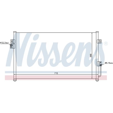 Condensator, airconditioning NISSENS 94634