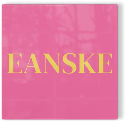 Tegeltje Enschede Eanske - roze geel - tegeltje stad - tegeltje met tekst