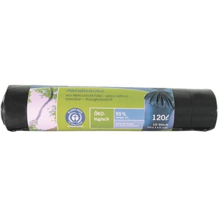 Secolan® afvalzakken, materiaal recycling-polyetheen, 120 liter, blauw, 10 stuks