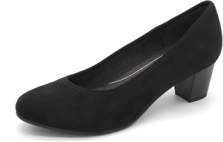 Jana Dames Pump - 22476-001 Zwart - Wijdte H - Maat 38
