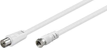 SAT/antenne-adapterkabel (<70 dB), dubbel afgeschermd 5 meter