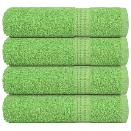 vidaXL - Douchehanddoeken - FROGN - 4 - st - 70x140 - cm - 360 - g/m² - appelgroen