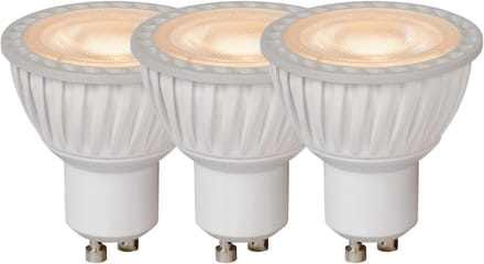 Lucide MR16 - Led lamp - Ø 5 cm - LED Dimbaar - GU10 (MR16) - 3x5W 3000K - Wit - Set van 3