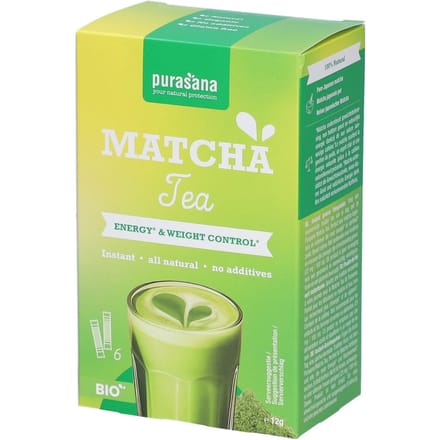 Purasana Matcha tea BIO - 6 x 2 gr