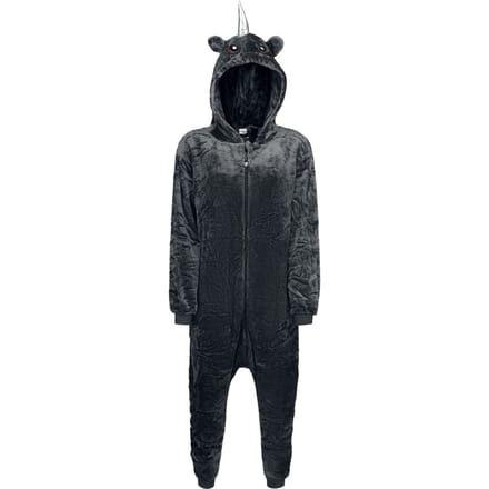 Corimori - Eenhoorn Jumpsuit - Ruby Punk Einhorn - M - grijs