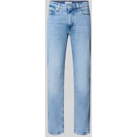 slim fit straight jeans van katoenmix model 'DENTON'