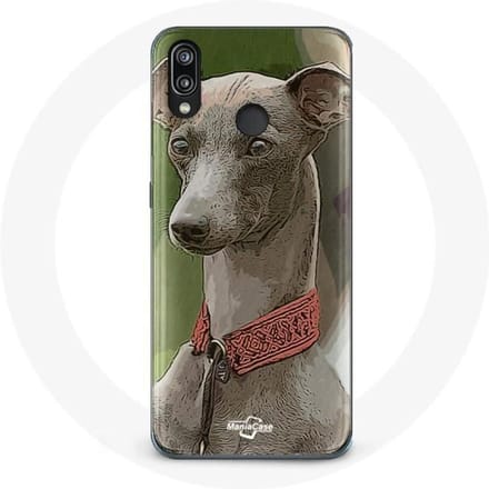 Coque pour Huawei P20 Lite - Lévrier greyhound - Gris - Souple - Protection - Mixte gris