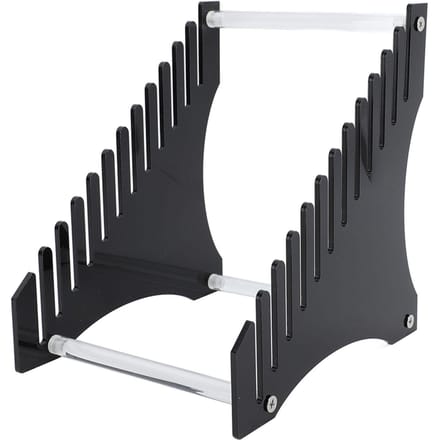 Opbergrek voor platen 12 sleuven Acryl Vinylplaten Organizer Eenvoudige montage Toegang Platenstandaard voor zwart