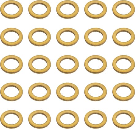 100 Stuks Messing Ringen 0.5mm Dikke Platte Washers voor DIY Schepen, Modelbouw en Treinen