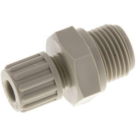 8x6mm & G1/2'' PP Rechte Knelfitting Buitendraad 10bar