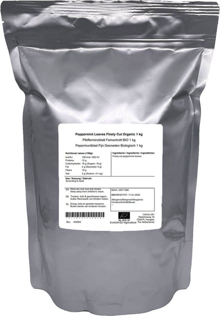 Pepermuntblad Fijn Gesneden - 1 Kg - Holyflavours