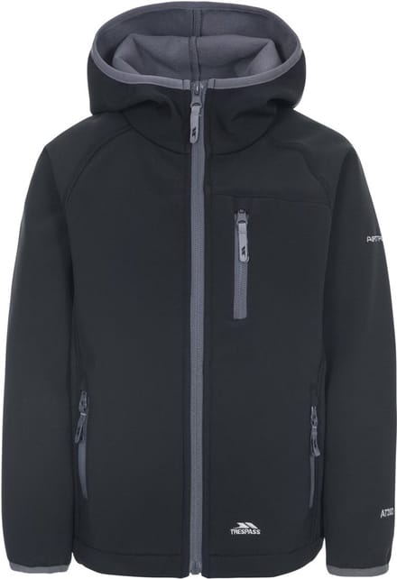 Trespass Kian Softshelljack Zwart 3-4 Years Kinderen