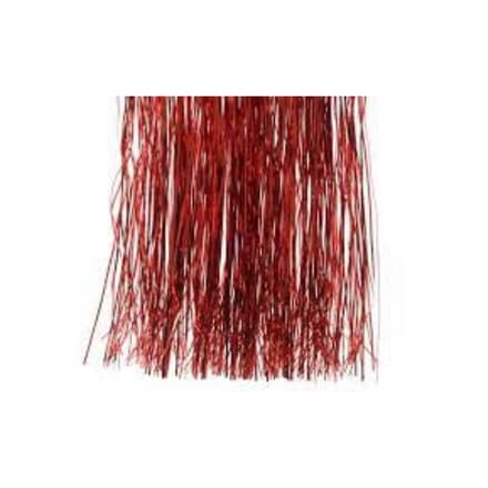 Decoris Lametta Kerstversiering Glans Rood 50x40 cm