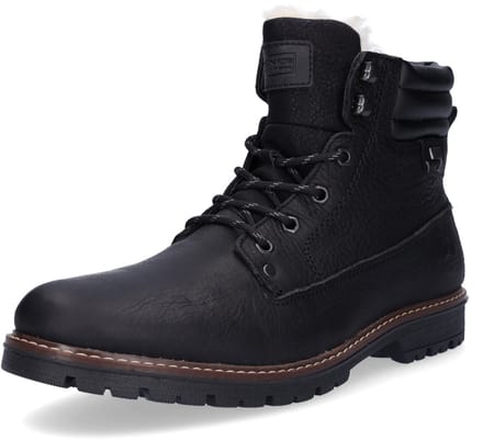Rieker heren veterboot zwart