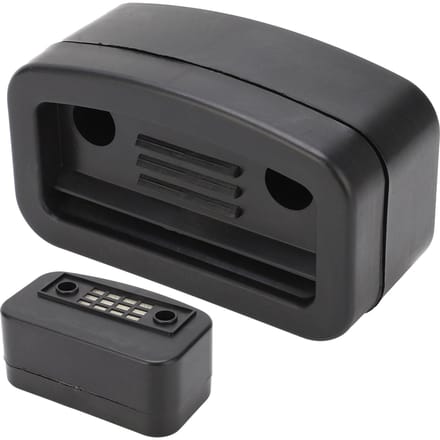 65mm Luchtcompressor Demper Geluid Ruis Demper Inlaat Pomp Inlaatfilter Plastic Behuizing Vierkant