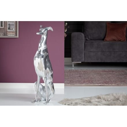 Wohnling Windhond decoratie beeld zilver