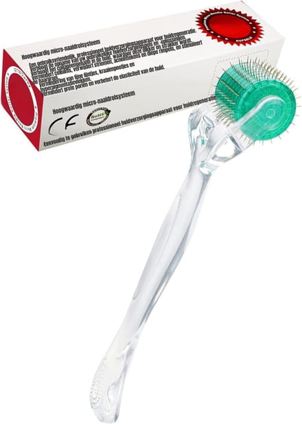 DYNA® Dermaroller Haargroei - Dermaroller - Transparant - ‎ 18cm x 5cm x 4cm