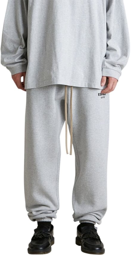 Fear Of God Broek Grijs Fleece Light Heather