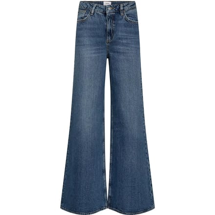 Flared/Bootcut Nümph NUMPH Nupisa HR Wide Jeans 706673 medium blue denim