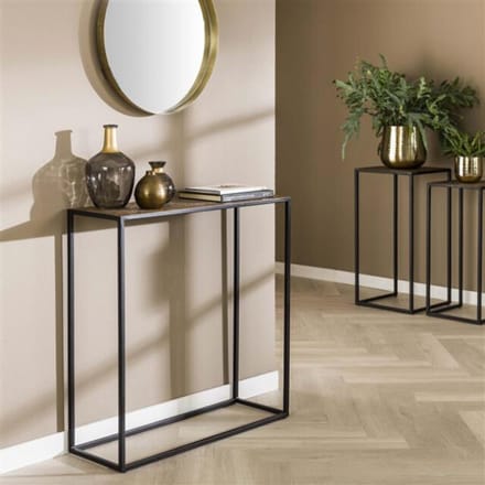 Hoyz Hoyz haltafel iron metallic brons antiek
