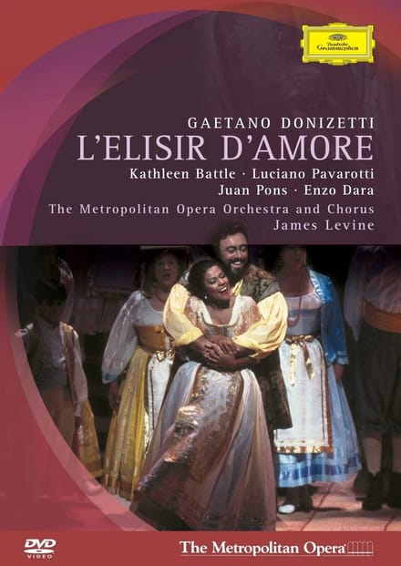 Luciano Pavarotti, Kathleen Battle, Juan Pons, Enzo Dara - Donizetti: L'Elisir d'Amore (DVD) (Complete)